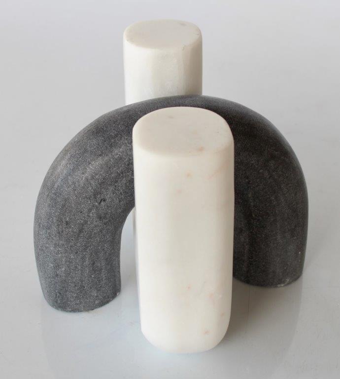 Set Of 2 Marble Ornament